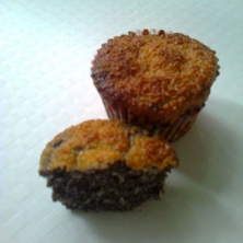 Mákos kókuszos muffin