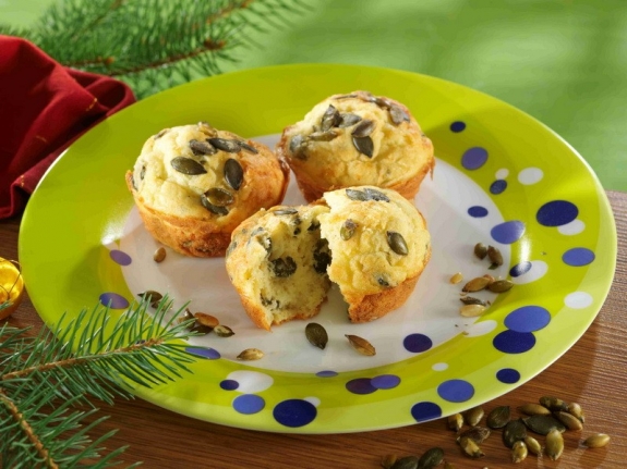 Sajtos-tökmagos muffin recept